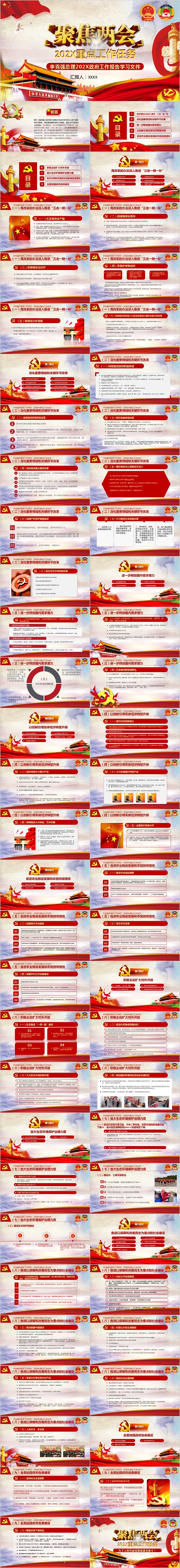 李克强总理政府工作报告学习文件模板