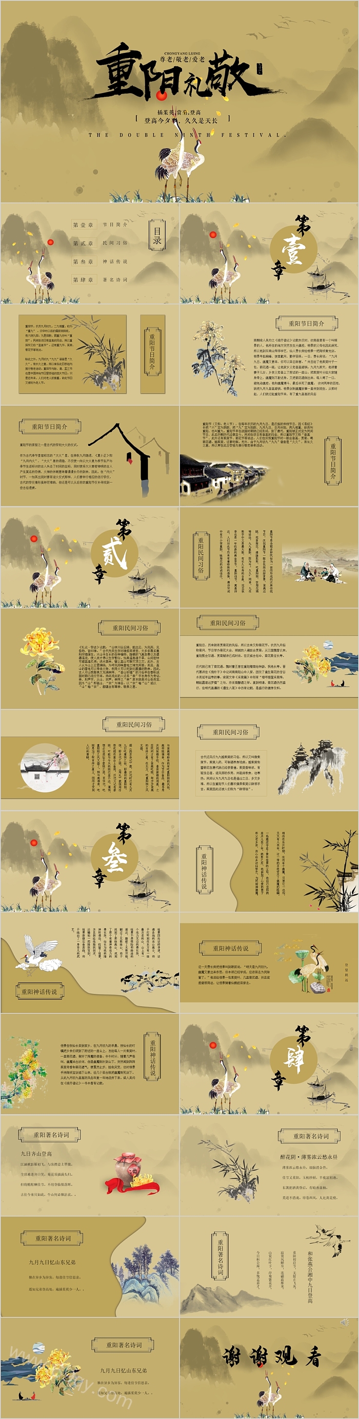 敬老爱老重阳礼敬重阳节