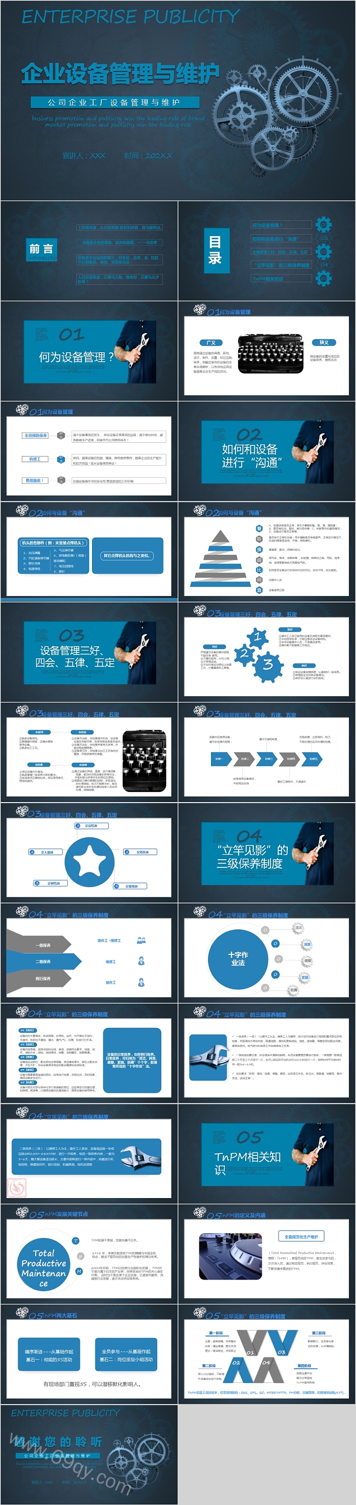 公司企业工厂设备管理与维护PPT