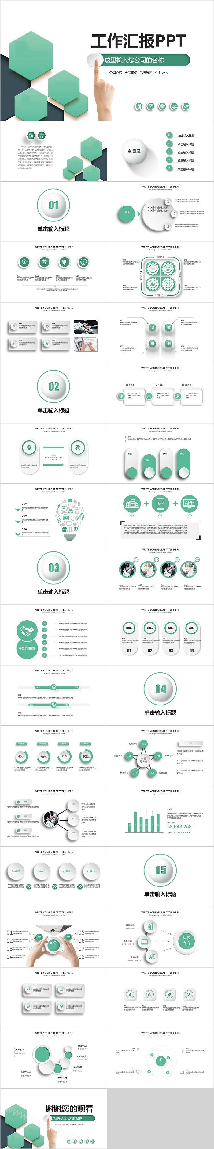 公司介绍产品宣传工作汇报PPT