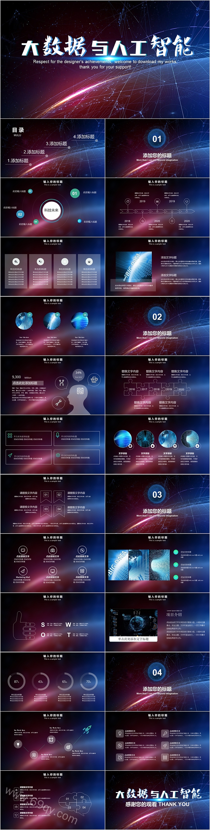 高端大气大数据与人工智能PPT