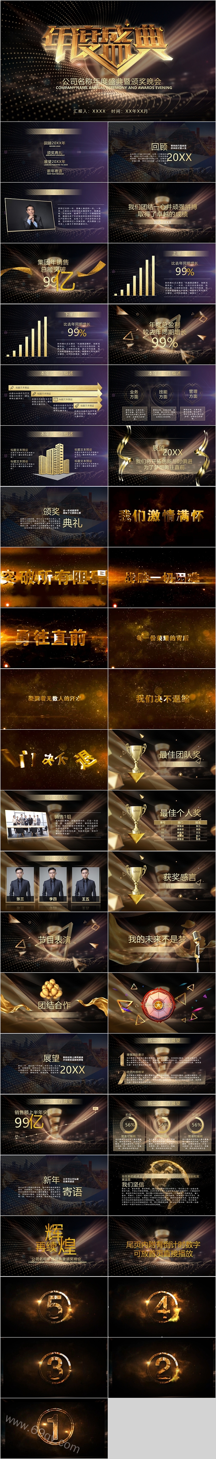 黑金大气年会盛典暨年会颁奖