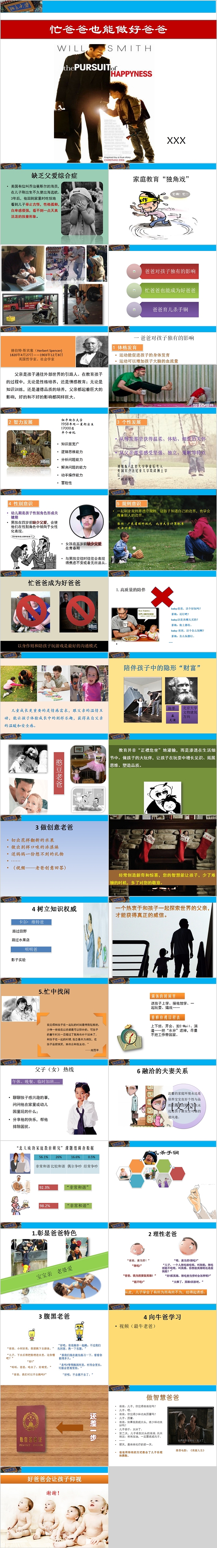 忙爸爸也能做好爸爸家庭教育PPT