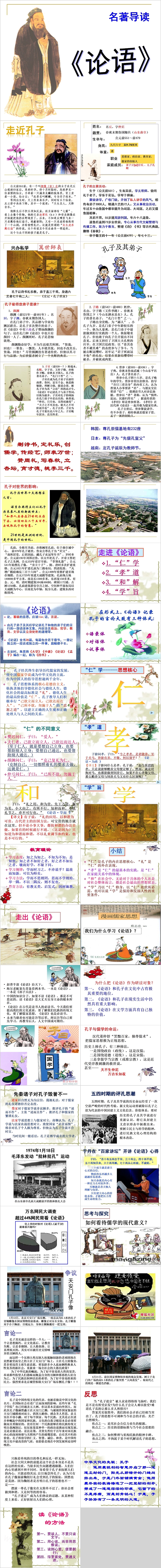 国学经典名著导读论语PPT课件