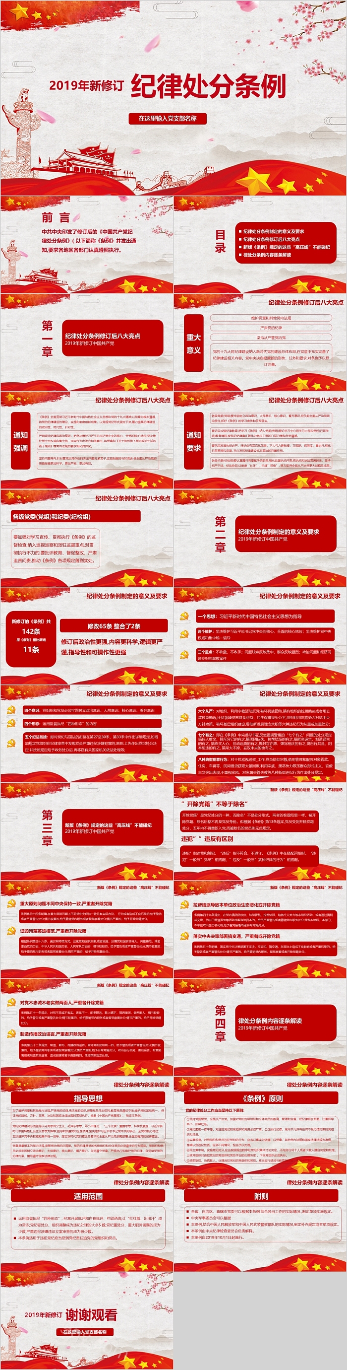纪律处分条例模板