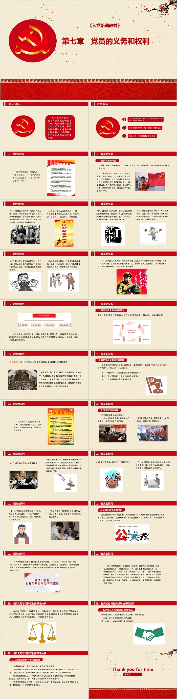 党的义务和权利入党培训教材