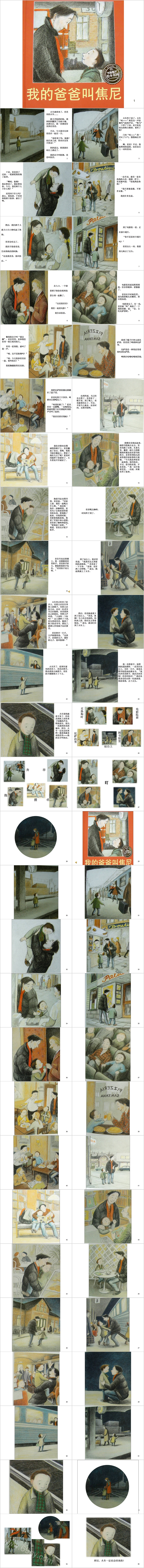 优质经典幼儿《我的爸爸叫焦尼》语文绘本故事ppt课件