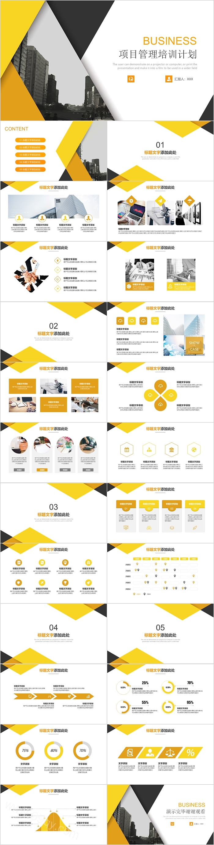 实用大气项目管理培训计划模板