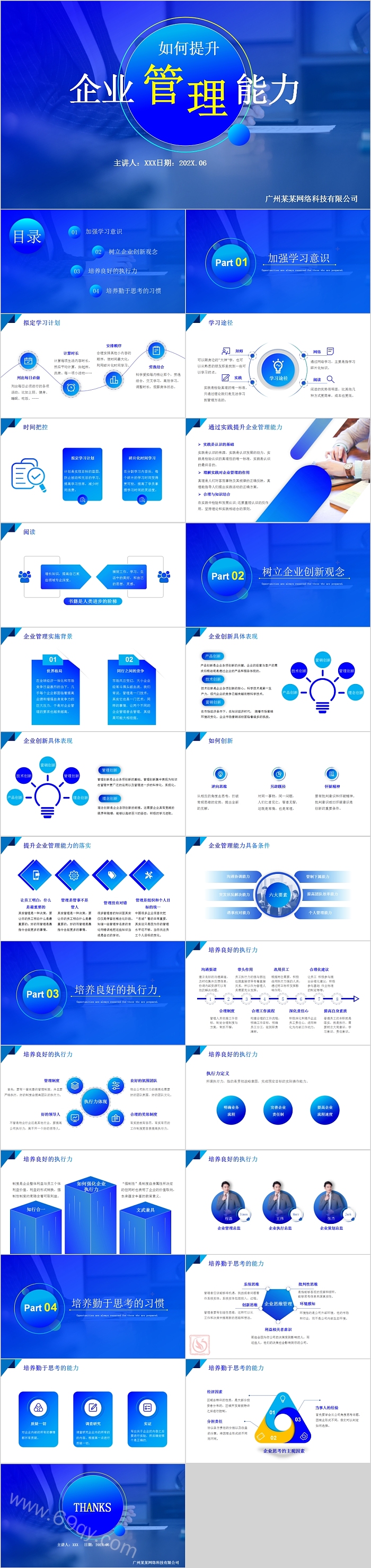 企业培训如何提升企业管理能力PPT模板