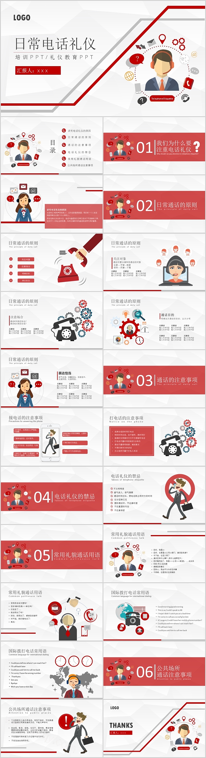 日常电话礼仪礼仪教育培训PPT