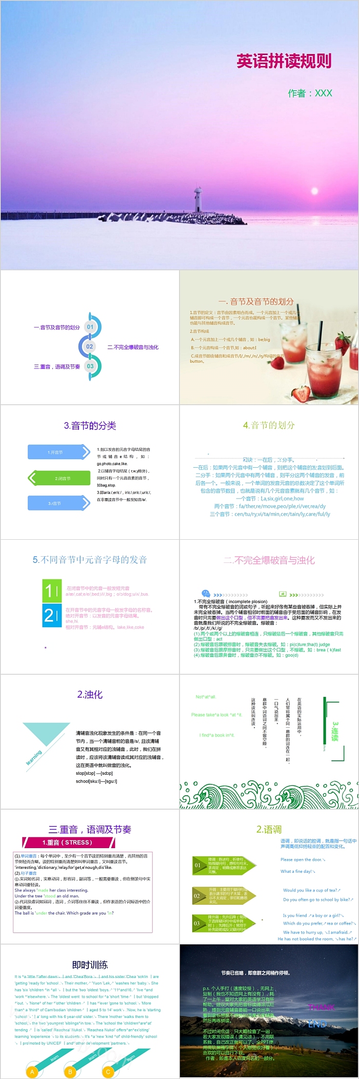 英语拼读规则教学课件
