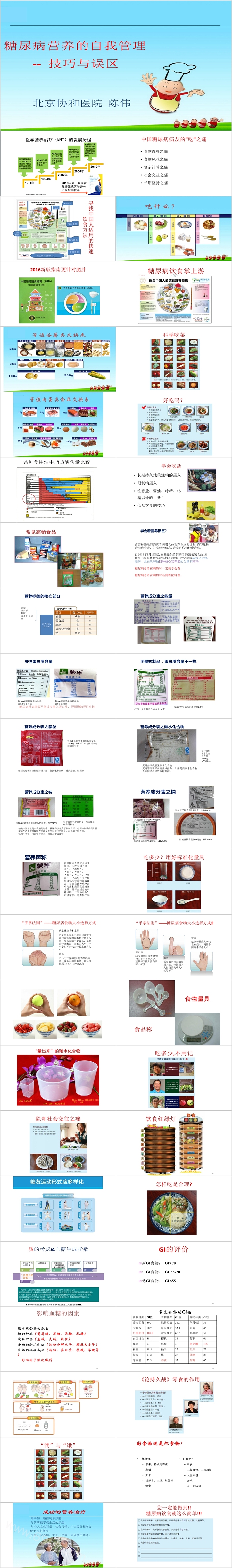 糖尿病营养的自我管理技巧与误区PPT模板