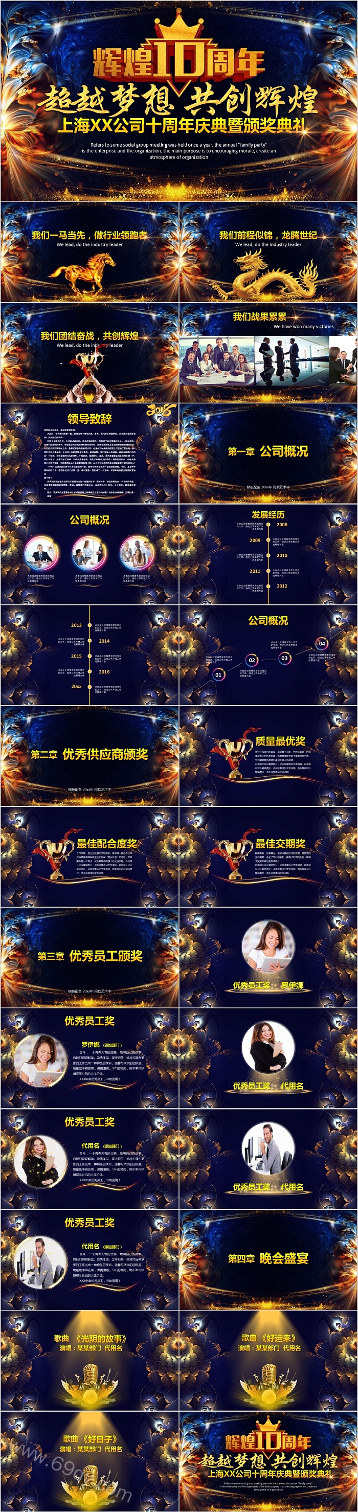 公司周年庆典暨颁奖典礼PPT