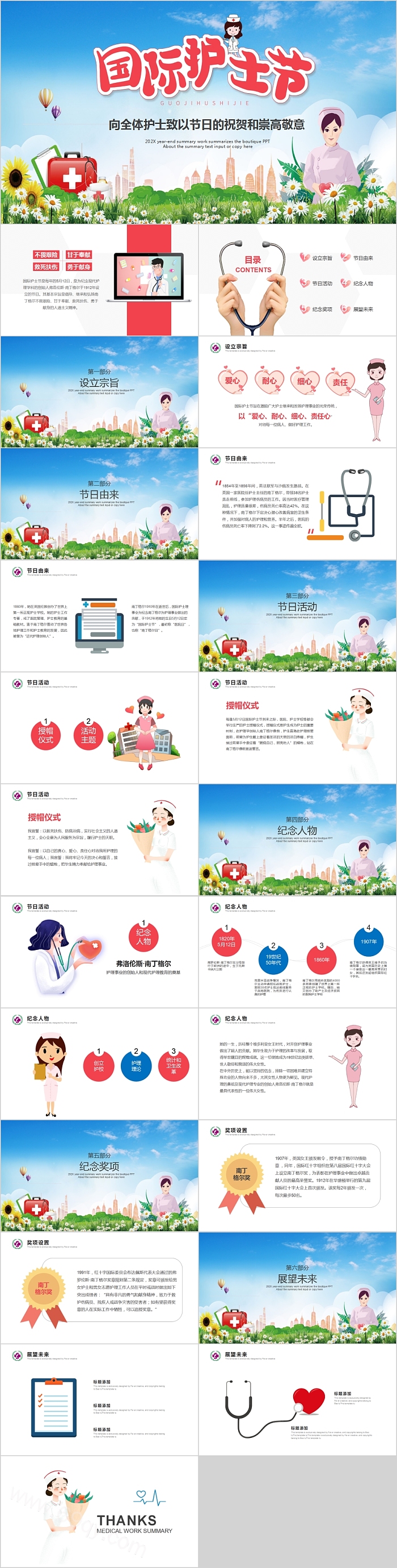 512国际护士节活动策划PPT模板