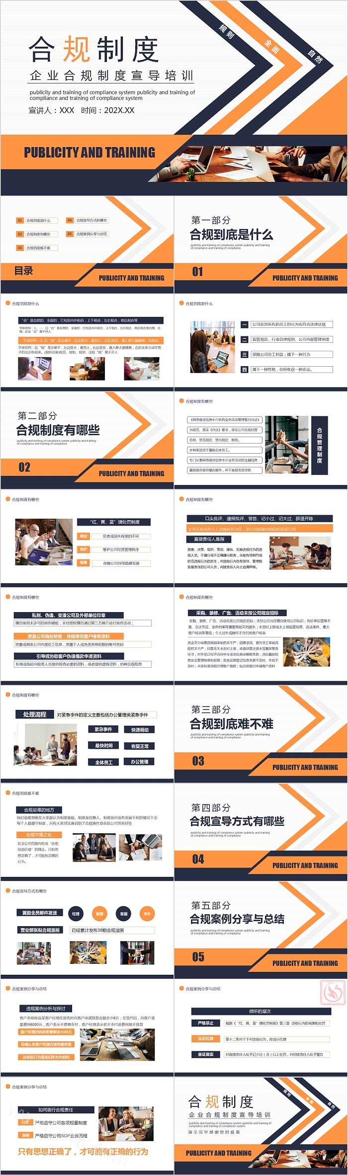 合规制度企业合规制度宣导培训PPT