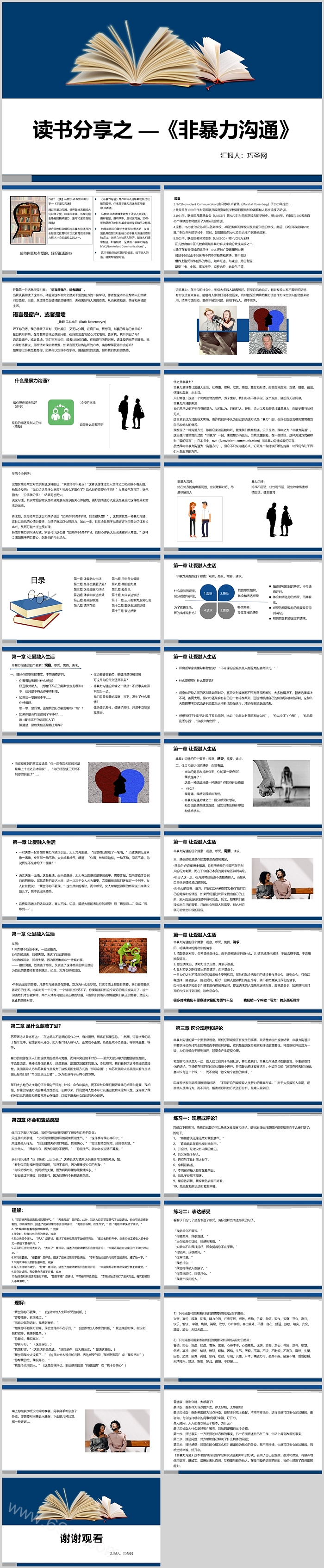 读书分享之《非暴力沟通》PPT课件