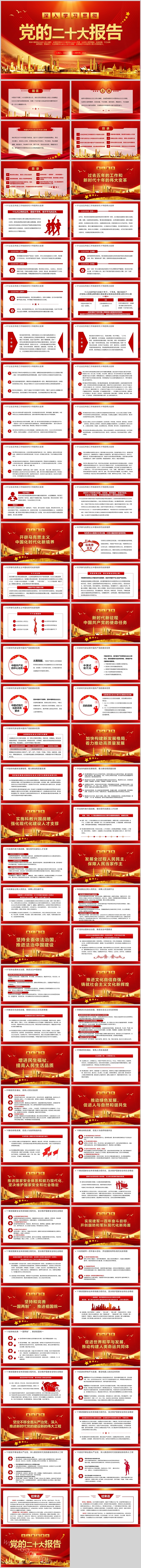 深入学习贯彻党的二十大报告党课PPT课件