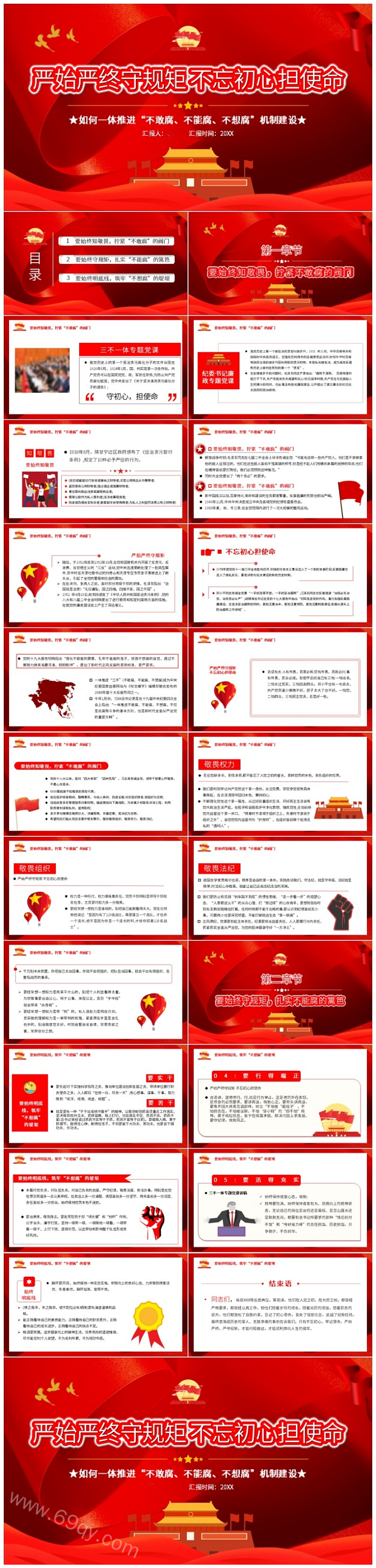 《严始严终守规矩不忘初心 牢记使命》廉政教育主题党课PPT课件