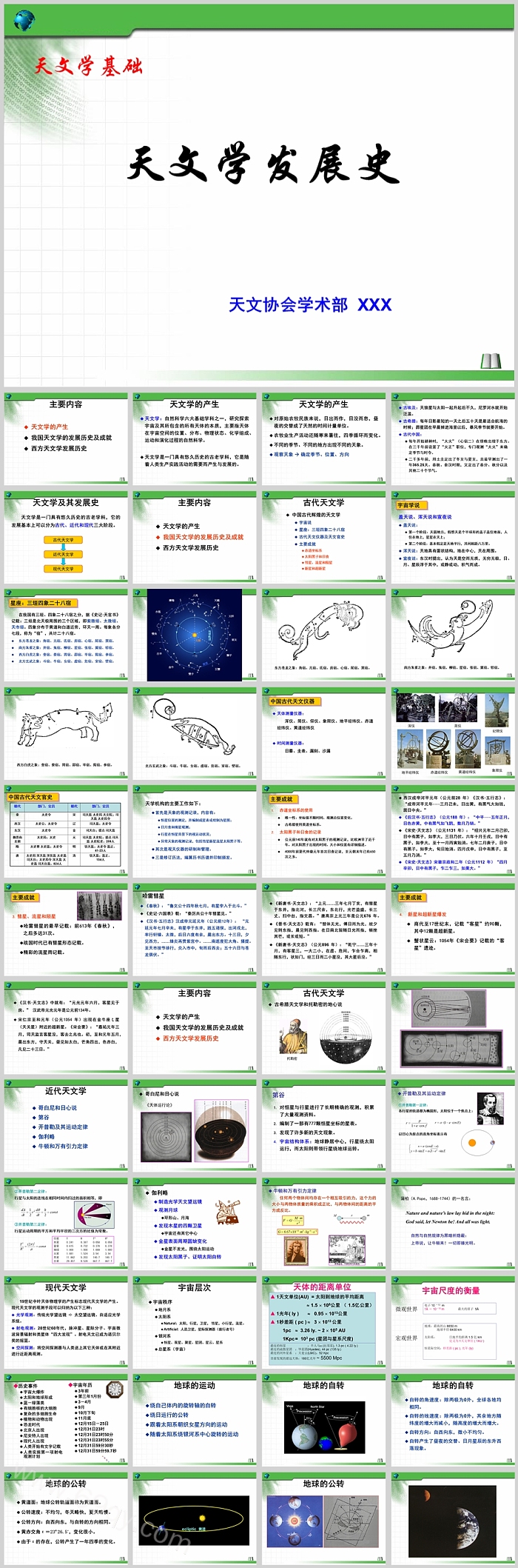 最新宇宙探索之《关于天文的基础知识》小学生科普ppt课件