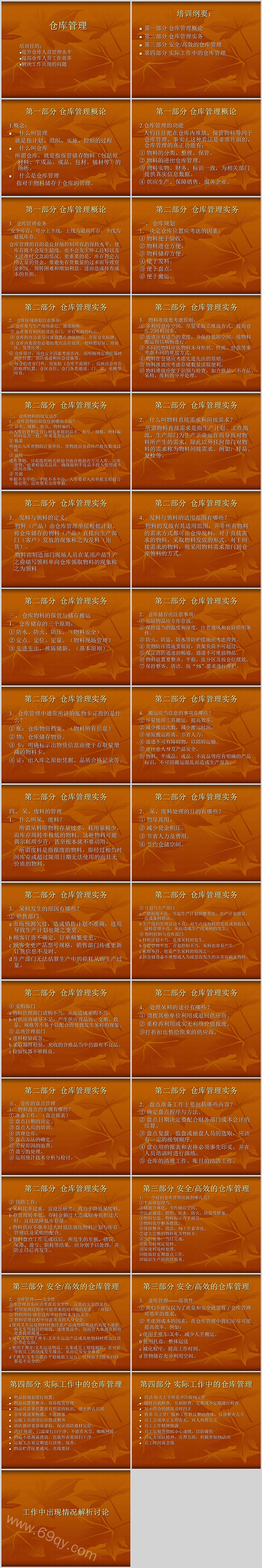 企业年度有效的仓储管理流程培训知识讲解PPT课件