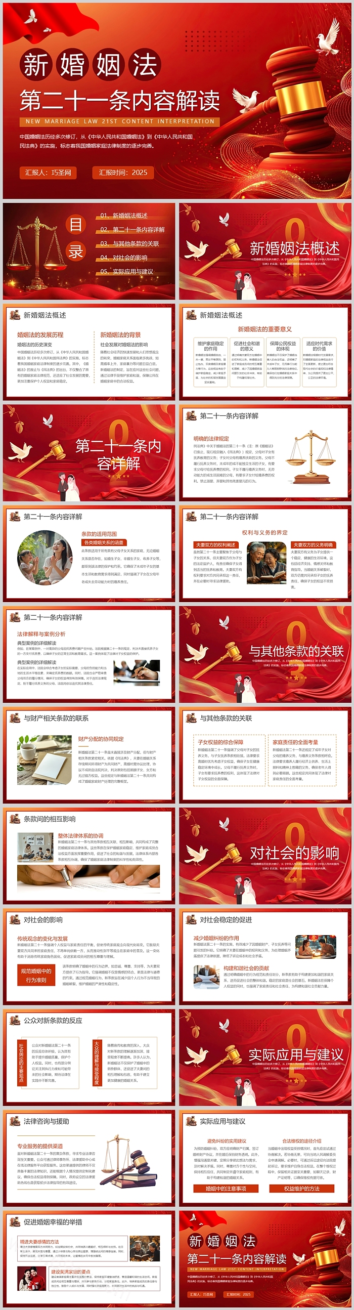 2025年新版新婚姻法第二十一条内容全文深刻解读ppt课件