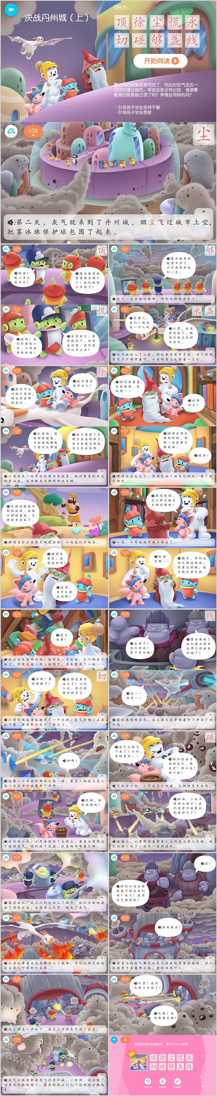 幼儿园小学经典课堂识字《决战丹州城（上）》绘本故事ppt课件