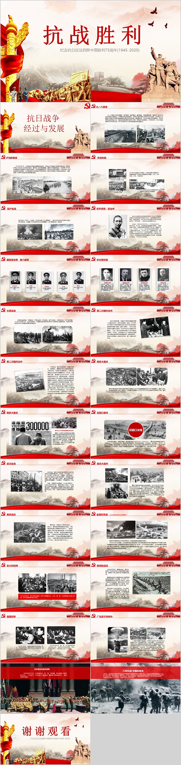 纪念抗日反法西斯中国胜利纪念日