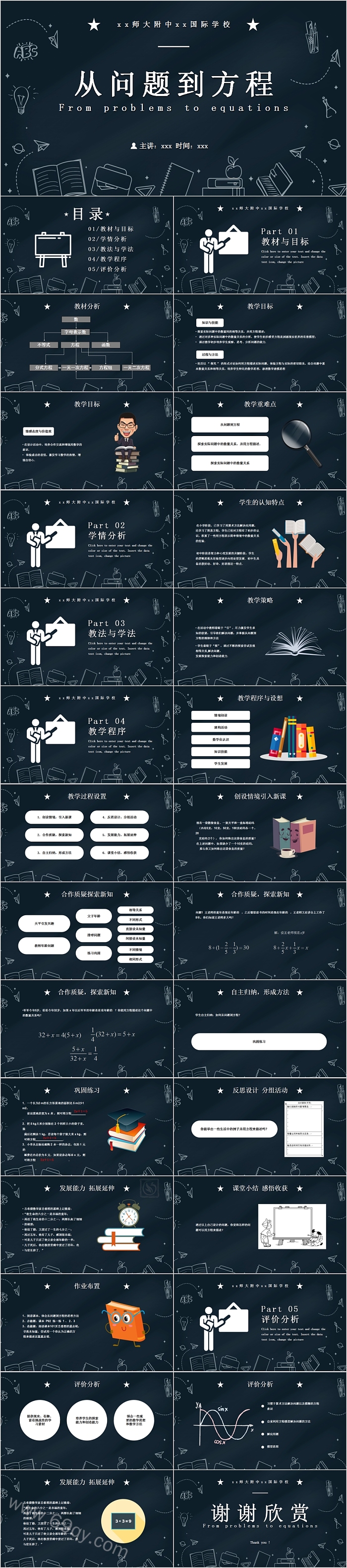从问题到方程数学教学课件PPT