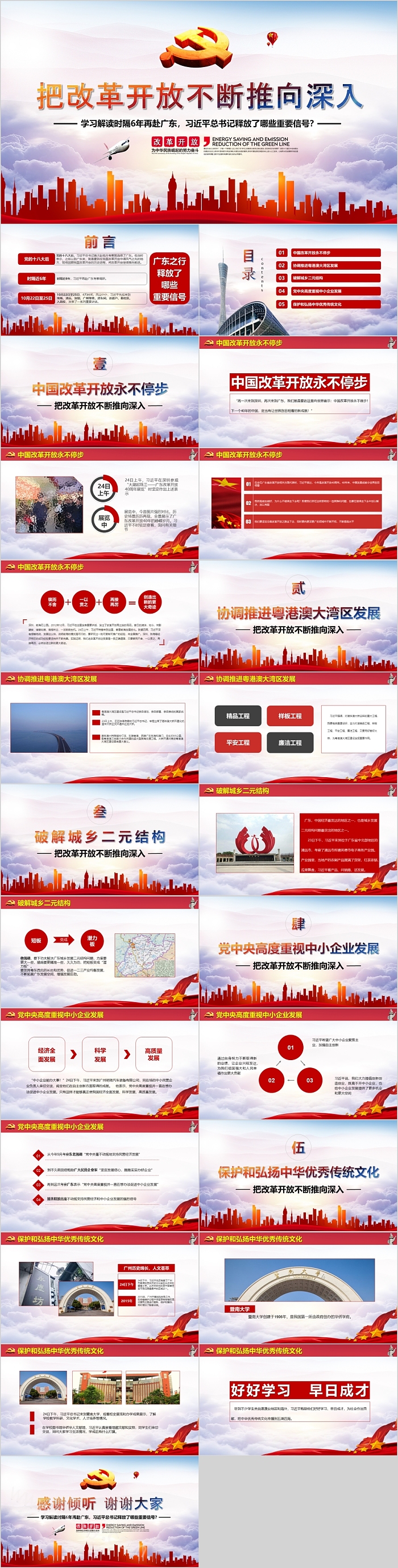 在新时代把改革开放不断推向深入微党课PPT课件