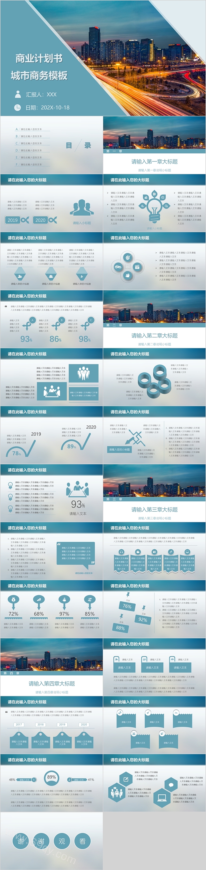 商业计划书城市商业模板
