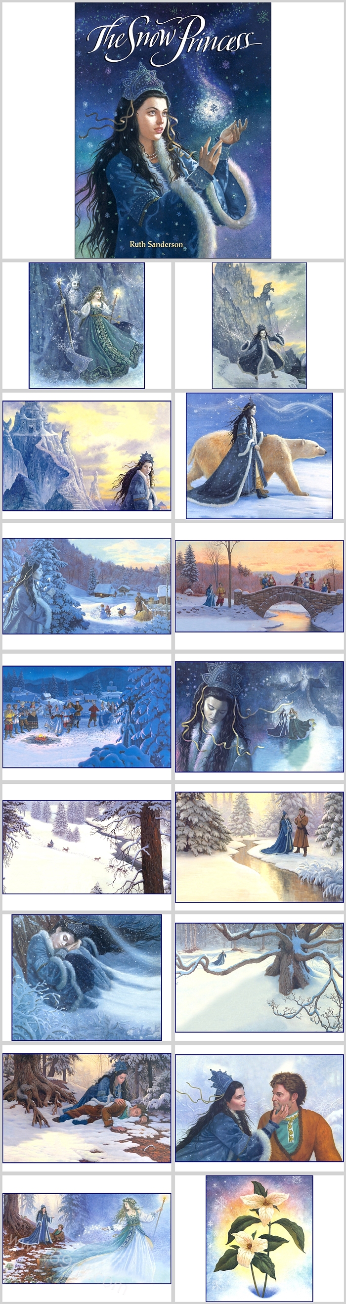 世界经典白雪公主《the snow princess》英语绘本故事PPT课件
