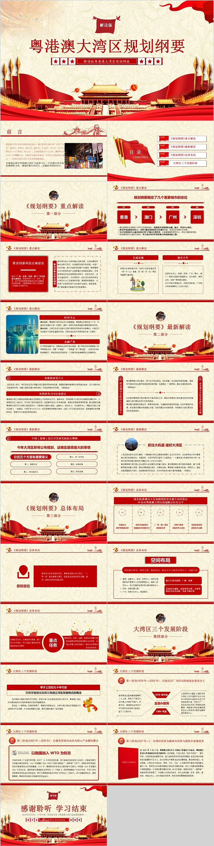 粤港澳大湾区规划纲要解读版党课PPT