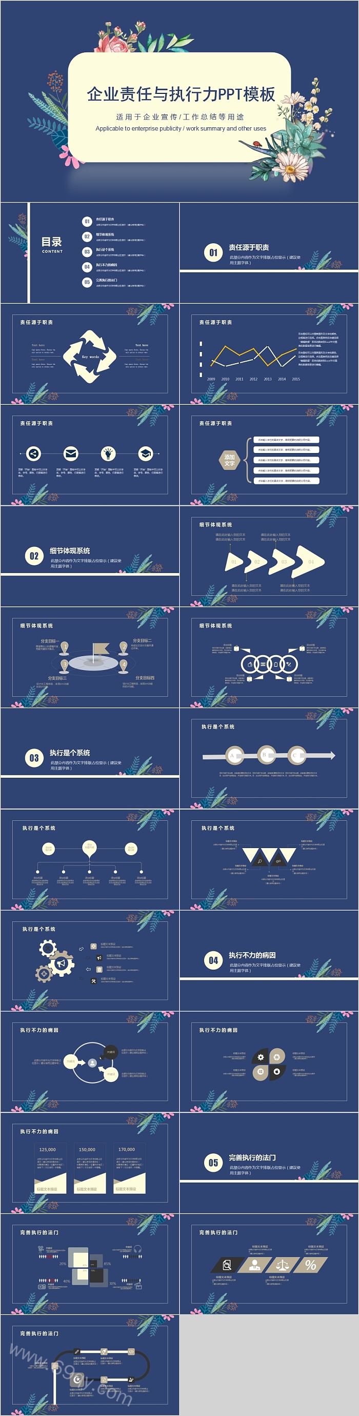 企业责任与执行力PPT模板