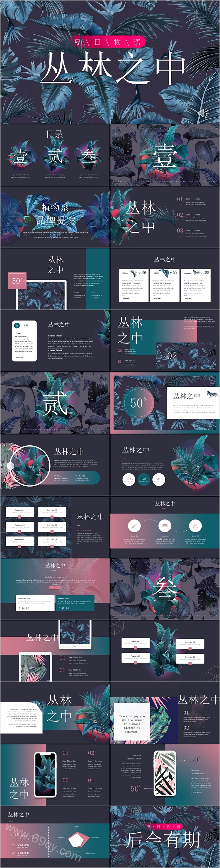 丛林物语主题植物系品牌提案