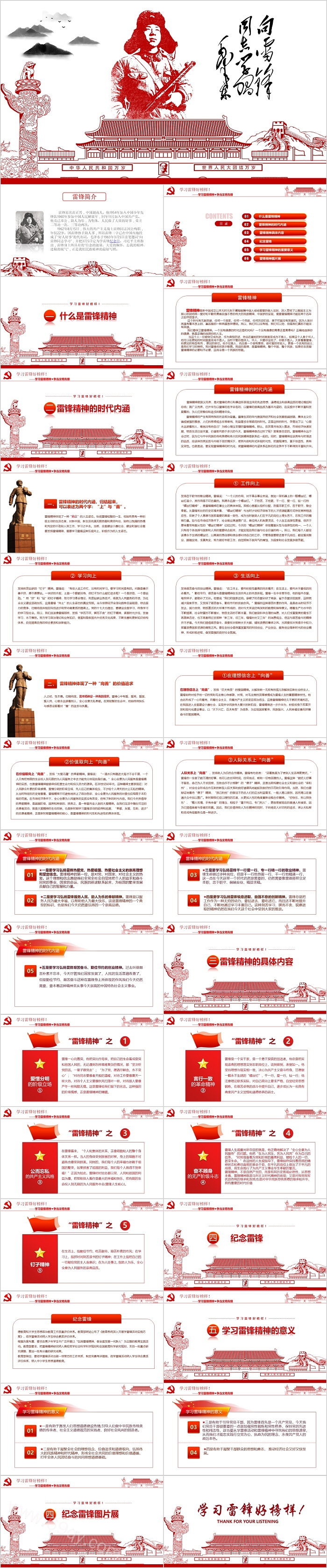 2025年中小学生学习雷锋月弘扬雷锋精神学习雷锋精神主题班会PPT课件