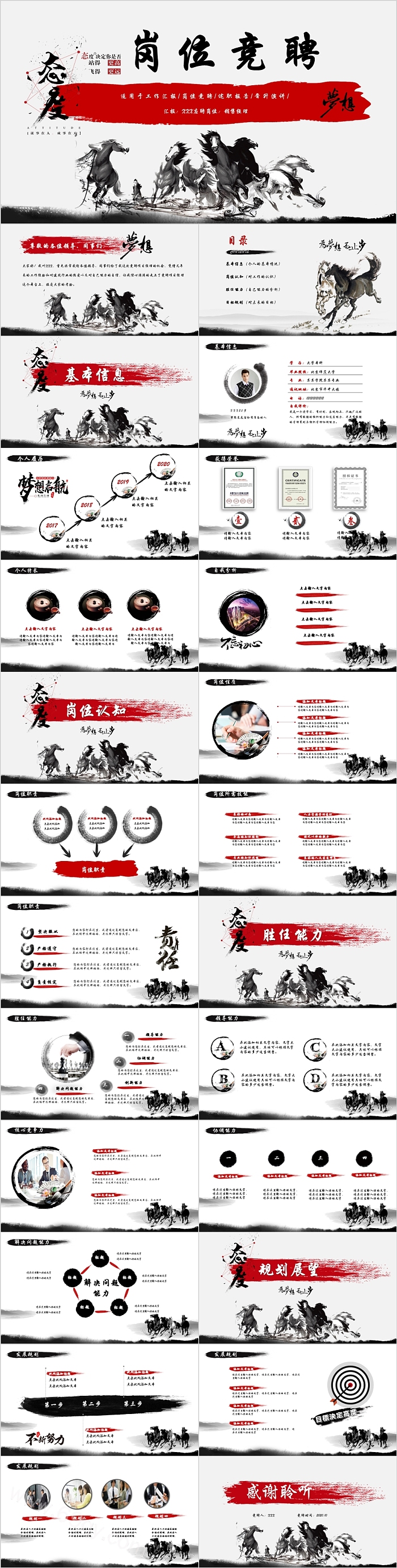 态度决定一切岗位竞聘