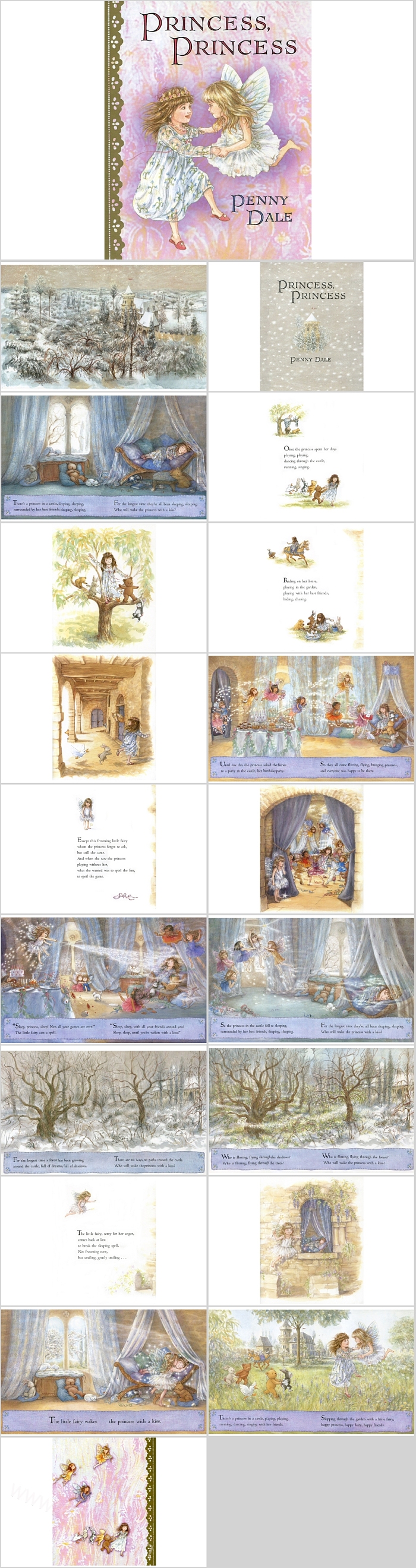 可爱卡通幼儿园白雪公主《Princess Princess》英文绘本故事ppt课件