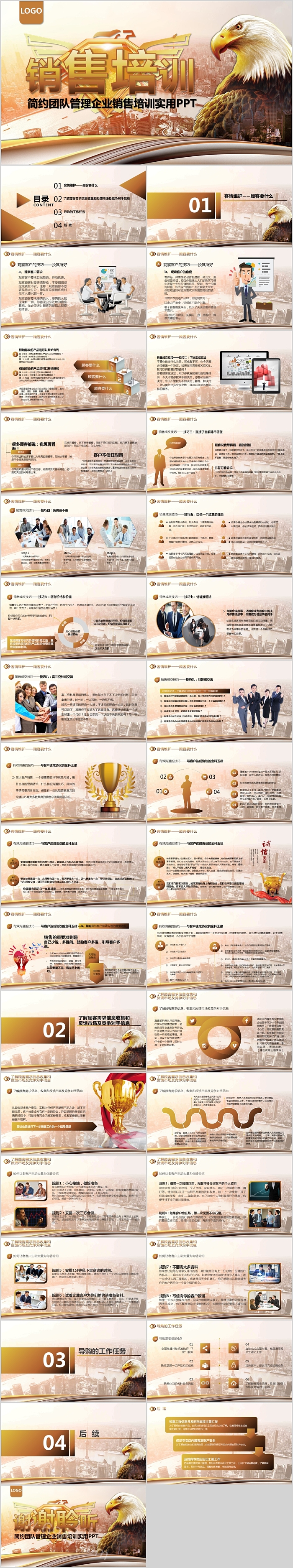 简约团队管理企业销售培训实用PPT