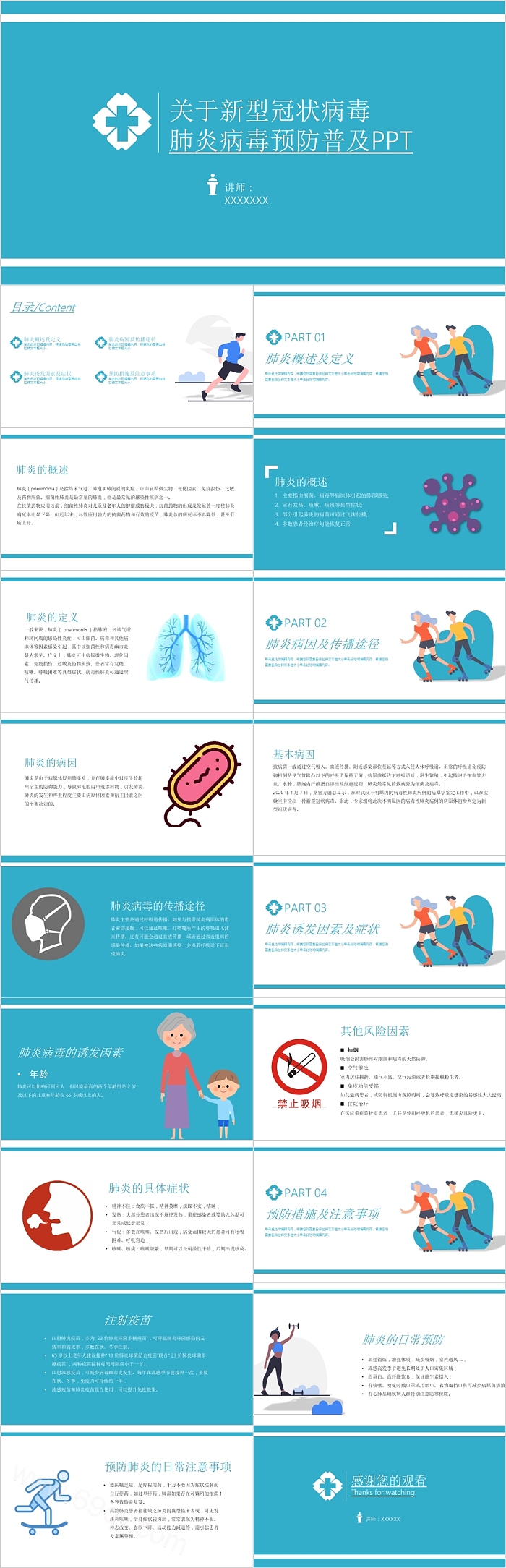 关于新型冠状病毒肺炎病毒预防普及PPT
