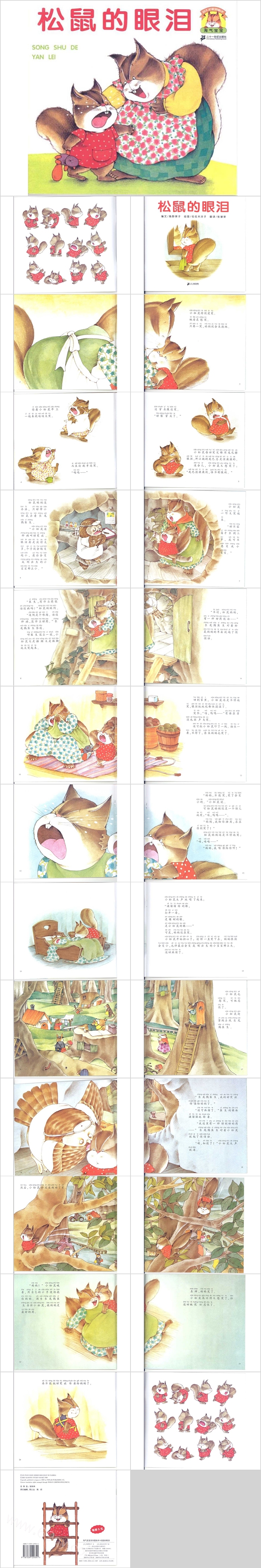 幼儿园儿童《松鼠的眼泪》绘本故事PPT课件